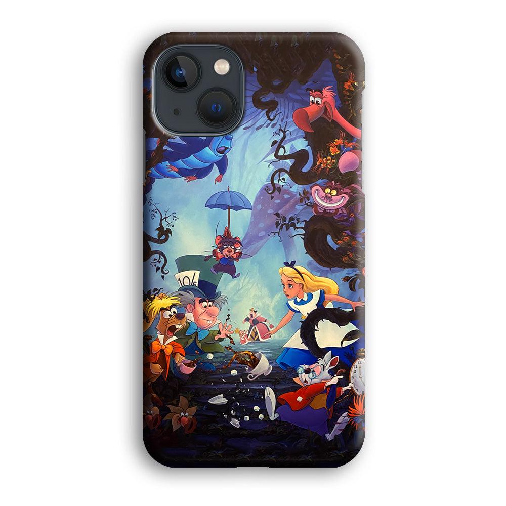 Alice in Wonderland Spilled Tea iPhone 13 Case-Oxvistore