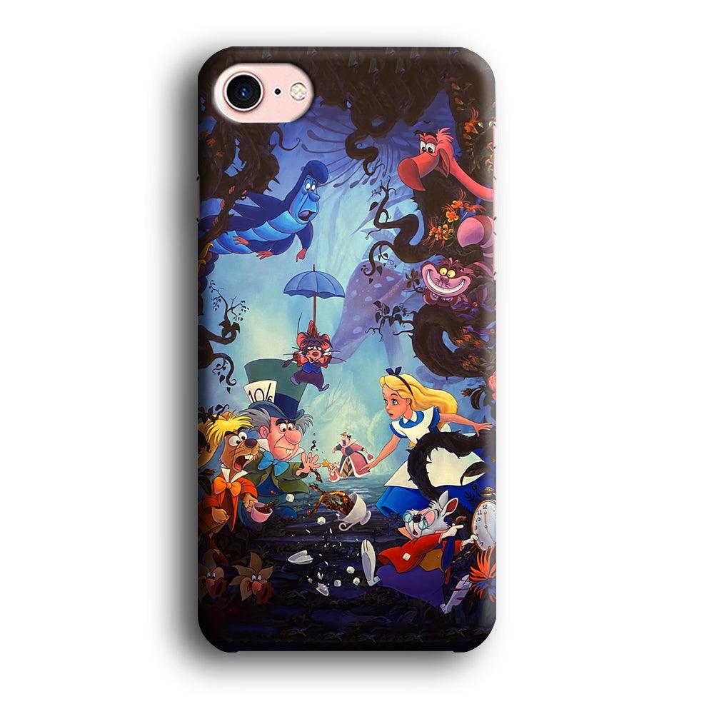 Alice in Wonderland Spilled Tea iPhone 8 Case-Oxvistore