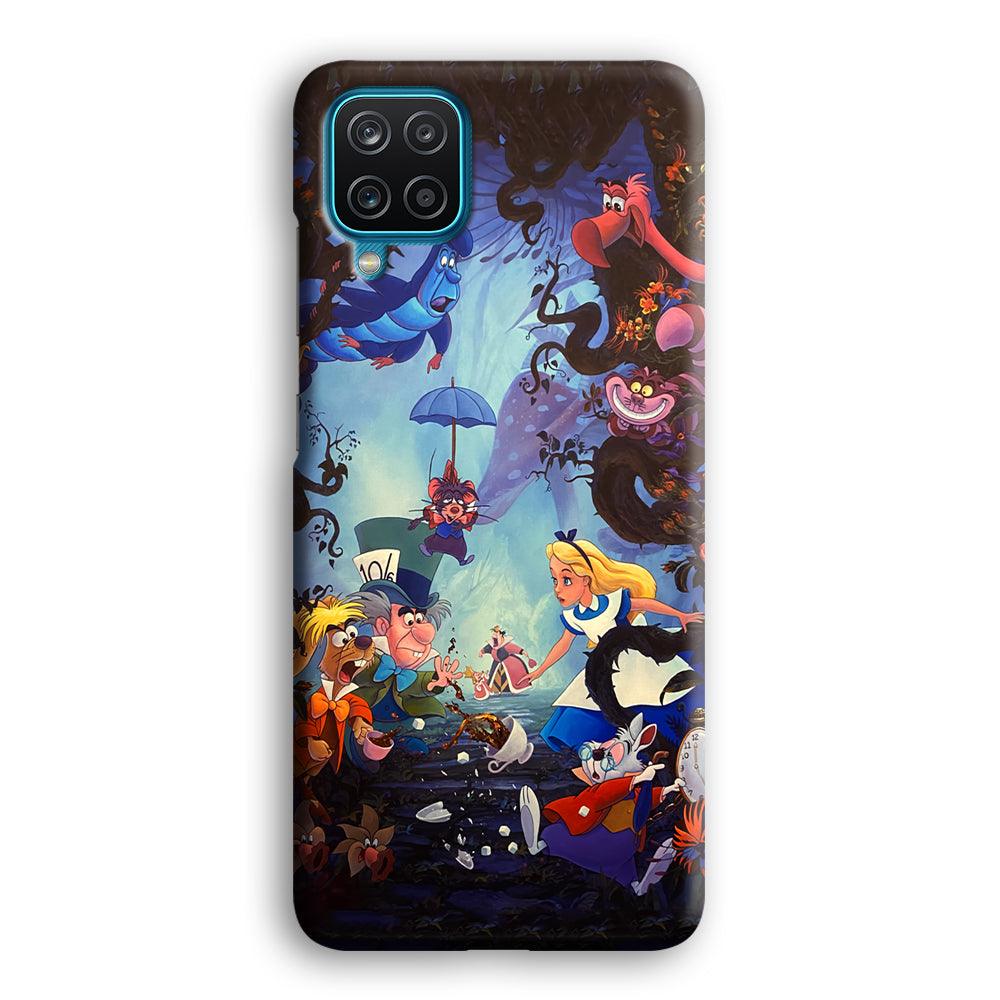 Alice in Wonderland Spilled Tea Samsung Galaxy A12 Case-Oxvistore