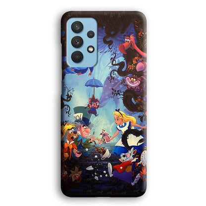 Alice in Wonderland Spilled Tea Samsung Galaxy A32 Case-Oxvistore