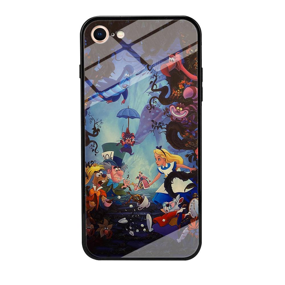 Alice in Wonderland Spilled Tea iPhone 8 Case-Oxvistore