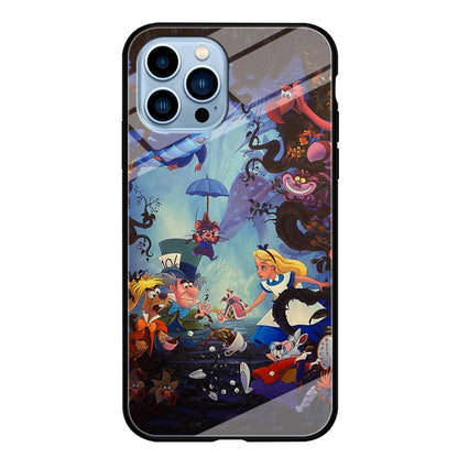 Alice in Wonderland Spilled Tea iPhone 14 Pro Case-Oxvistore