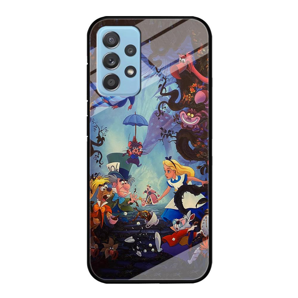 Alice in Wonderland Spilled Tea Samsung Galaxy A52 Case-Oxvistore