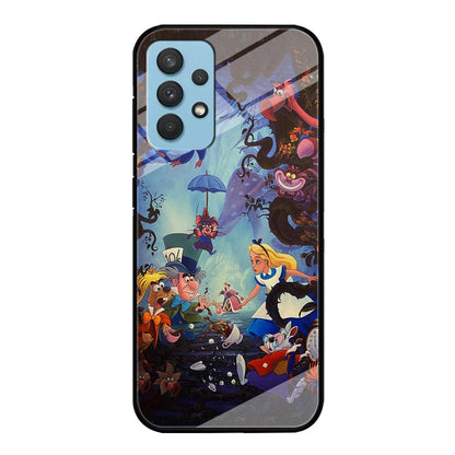 Alice in Wonderland Spilled Tea Samsung Galaxy A32 Case-Oxvistore