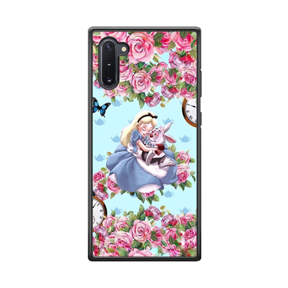 Alice in Wonderland a Warm Hug Samsung Galaxy Note 10 Case-Rubber Black (2D Case)-Oxvistore
