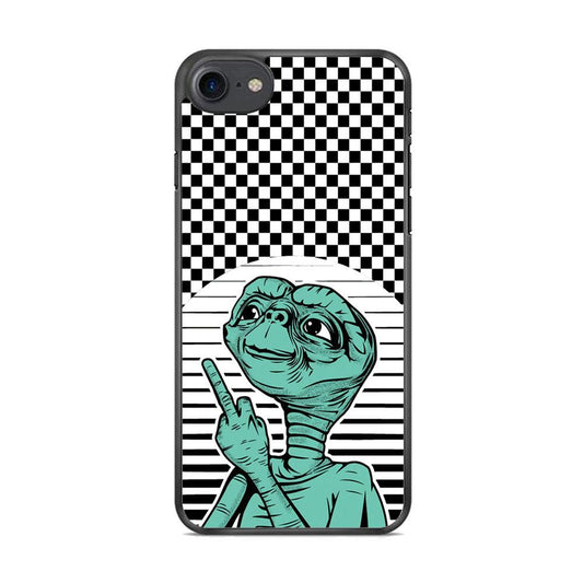 Alien Jobs iPhone 7 Case-Rubber Black (2D Case)-Oxvistore