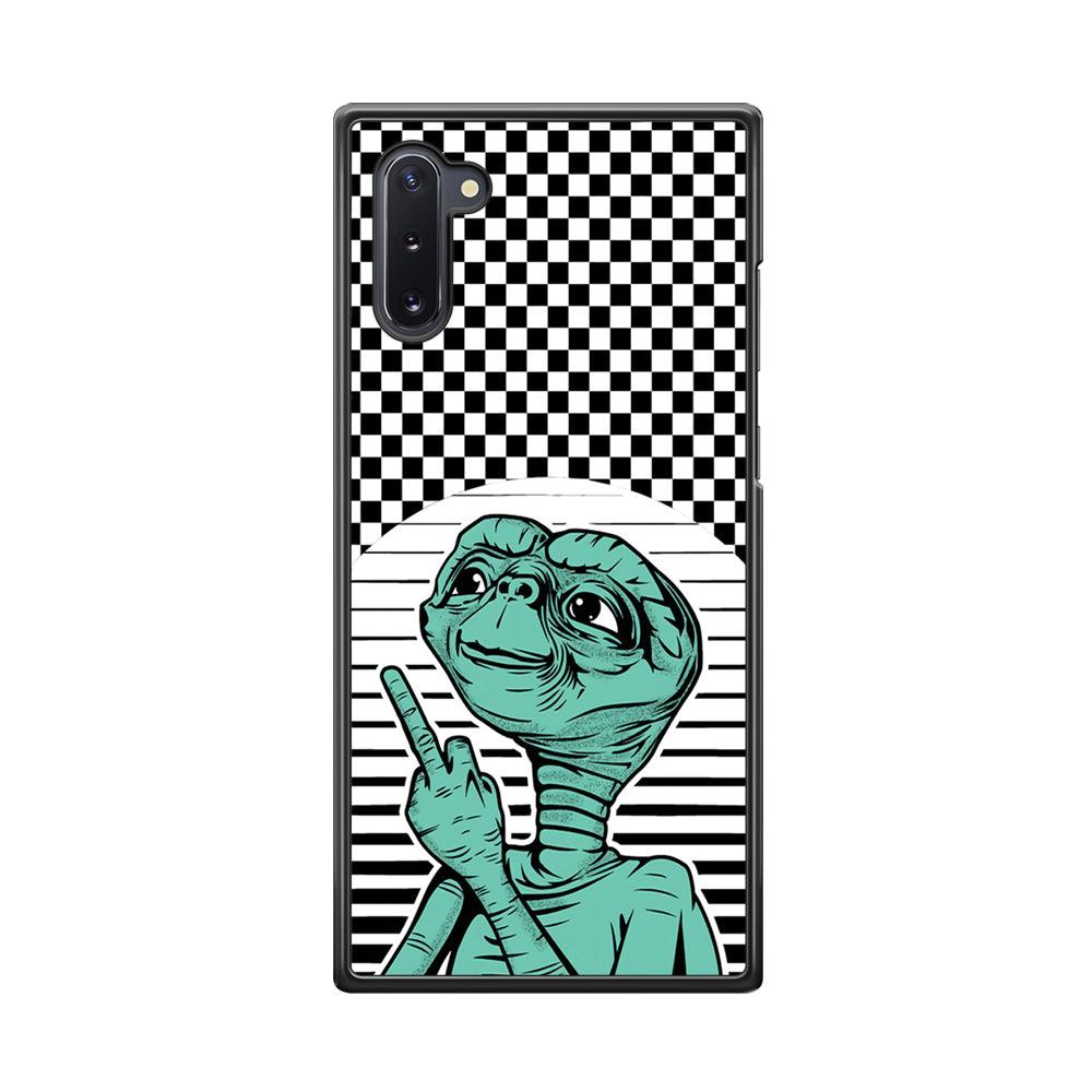 Alien Jobs Samsung Galaxy Note 10 Case-Rubber Black (2D Case)-Oxvistore