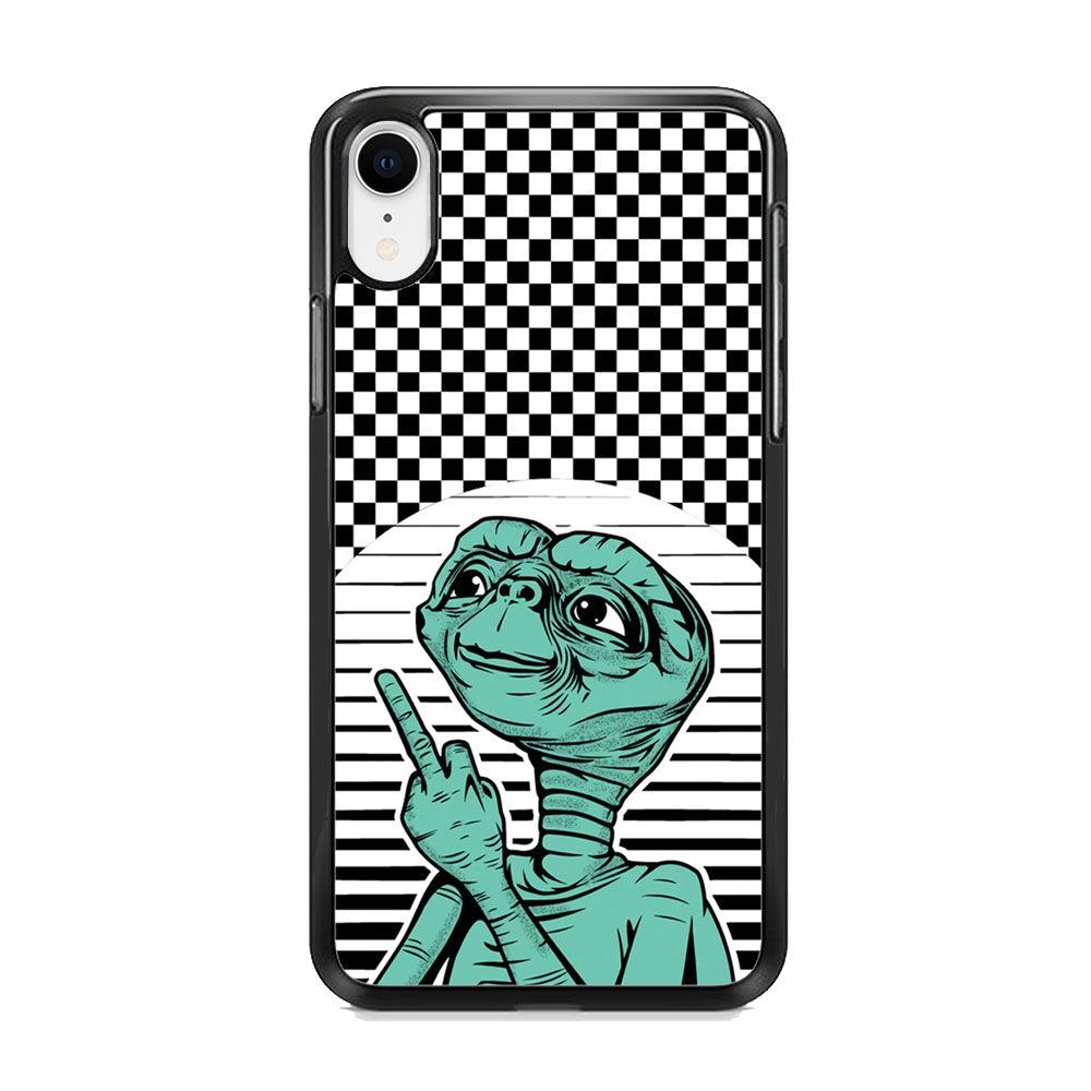 Alien Jobs iPhone XR Case-Rubber Black (2D Case)-Oxvistore