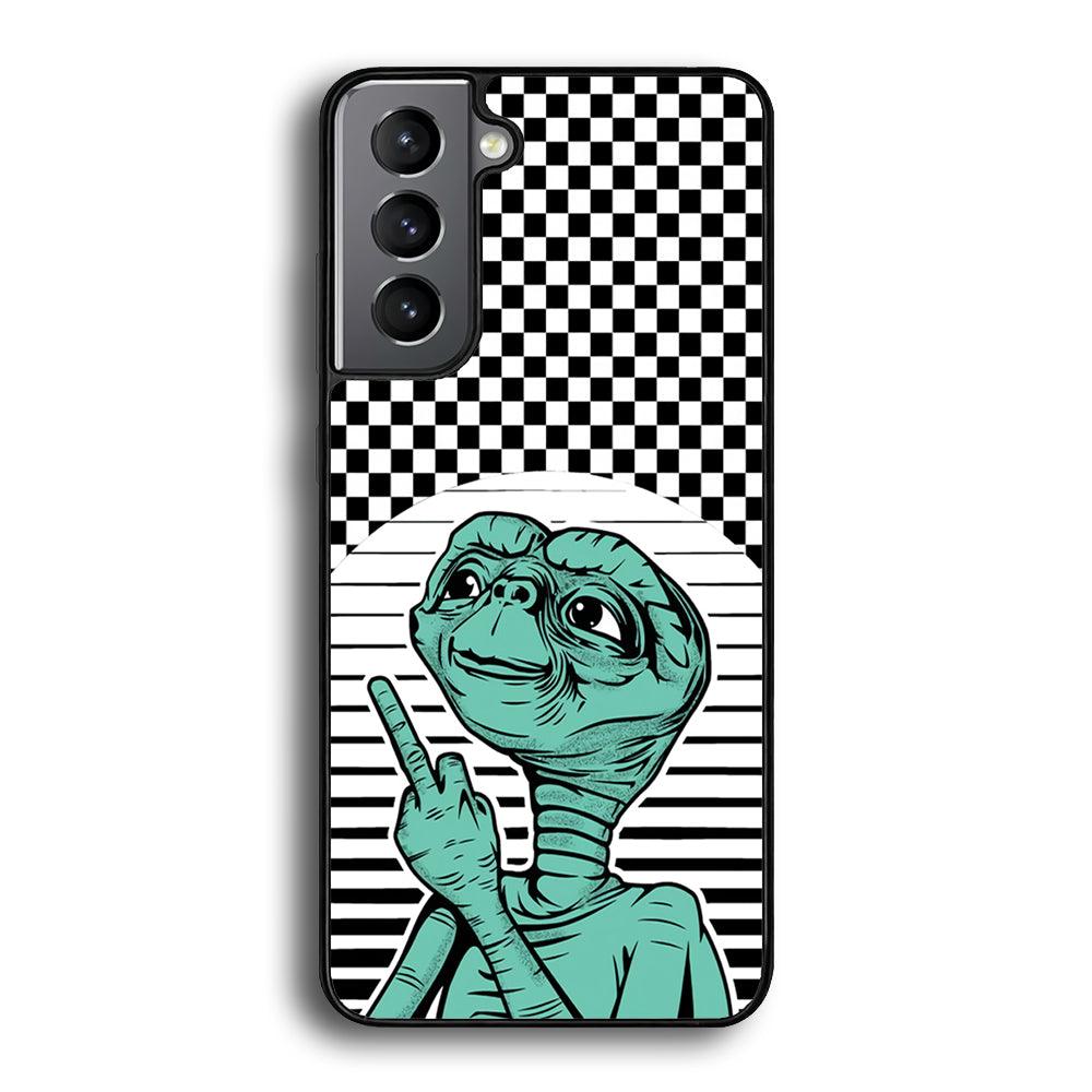 Alien Jobs Samsung Galaxy S24 Case-Rubber Black (2D Case)-Oxvistore