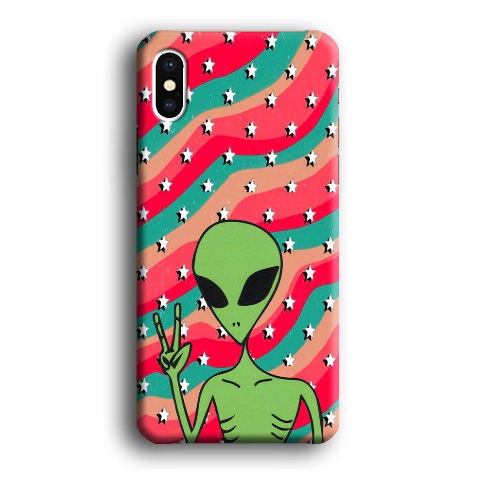 Alien Prove of Peace iPhone X Case-Oxvistore