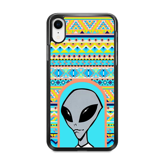 Alien Sign of Dome iPhone XR Case-Rubber Black (2D Case)-Oxvistore