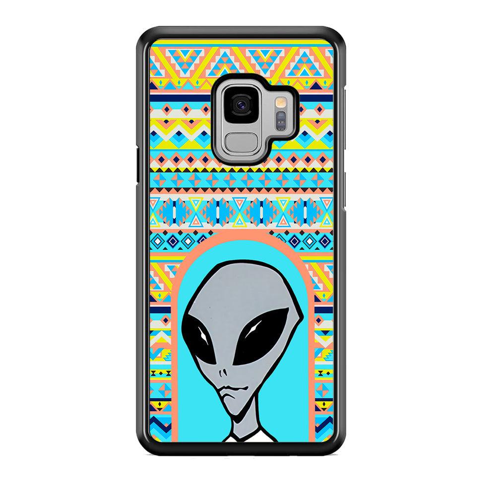 Alien Sign of Dome Samsung Galaxy S9 Case-Rubber Black (2D Case)-Oxvistore
