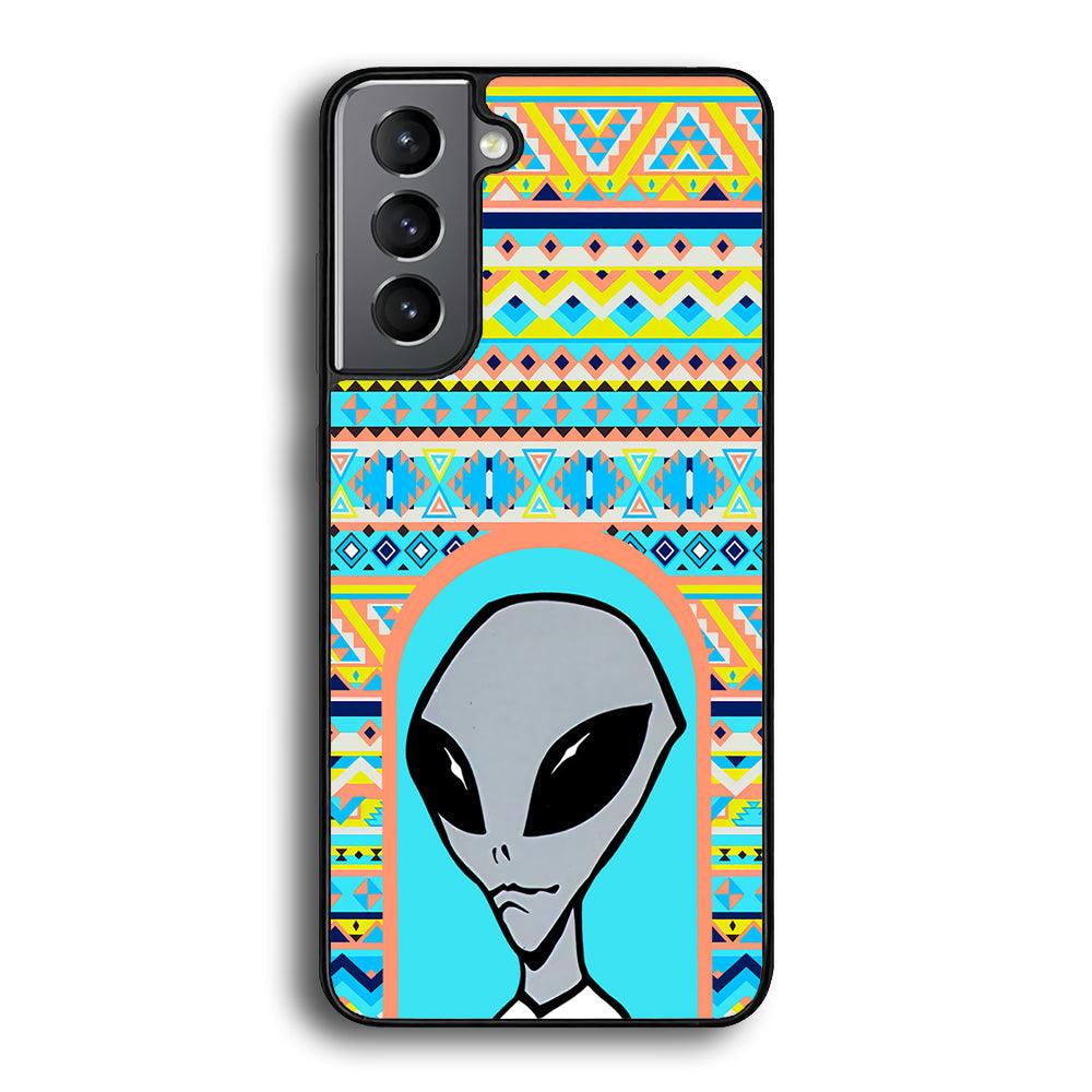 Alien Sign of Dome Samsung Galaxy S23 Case-Rubber Black (2D Case)-Oxvistore