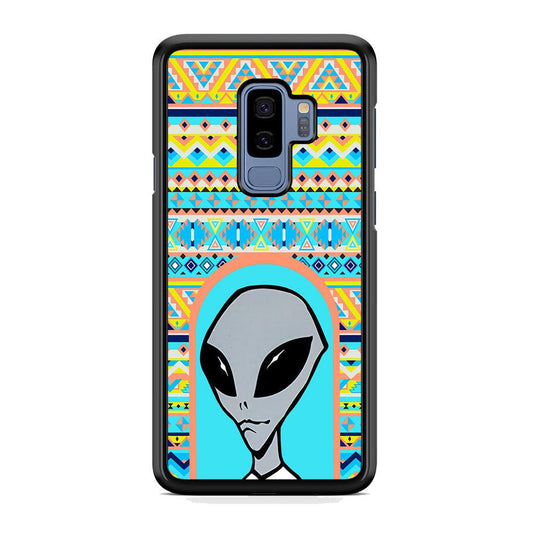 Alien Sign of Dome Samsung Galaxy S9 Plus Case-Rubber Black (2D Case)-Oxvistore