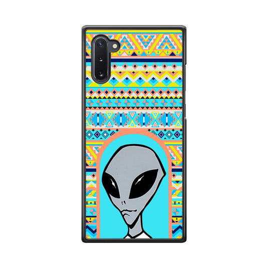 Alien Sign of Dome Samsung Galaxy Note 10 Case-Rubber Black (2D Case)-Oxvistore