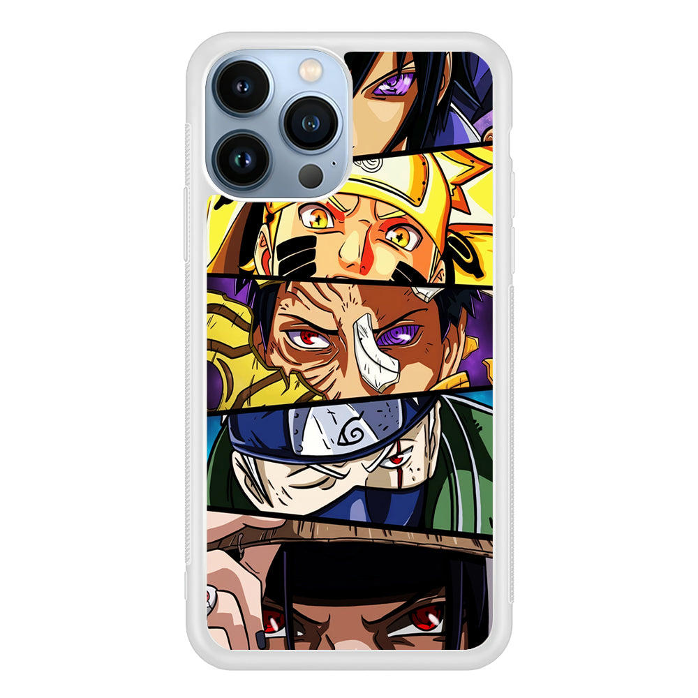 All Eyes Characters in Naruto 2D Rubber Phone Case