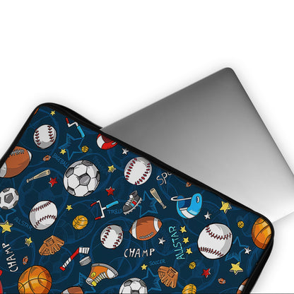 Allstar Sport Set Pattern Laptop Sleeve Protective Cover