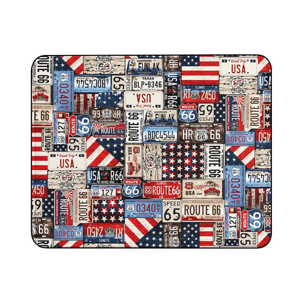 American Car Route Plates Mouse Pads-18x21 CM-Oxvistore