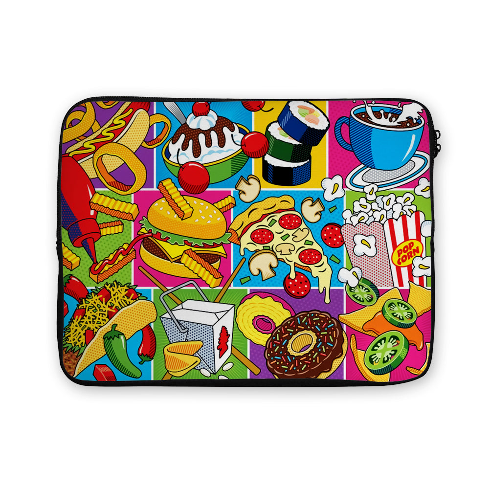 American Food Pop Art Laptop Sleeve Protective Cover