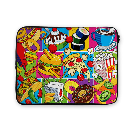 American Food Pop Art Laptop Sleeve Protective Cover