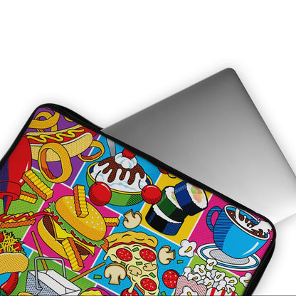 American Food Pop Art Laptop Sleeve Protective Cover