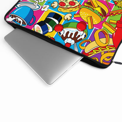 American Food Pop Art Laptop Sleeve Protective Cover