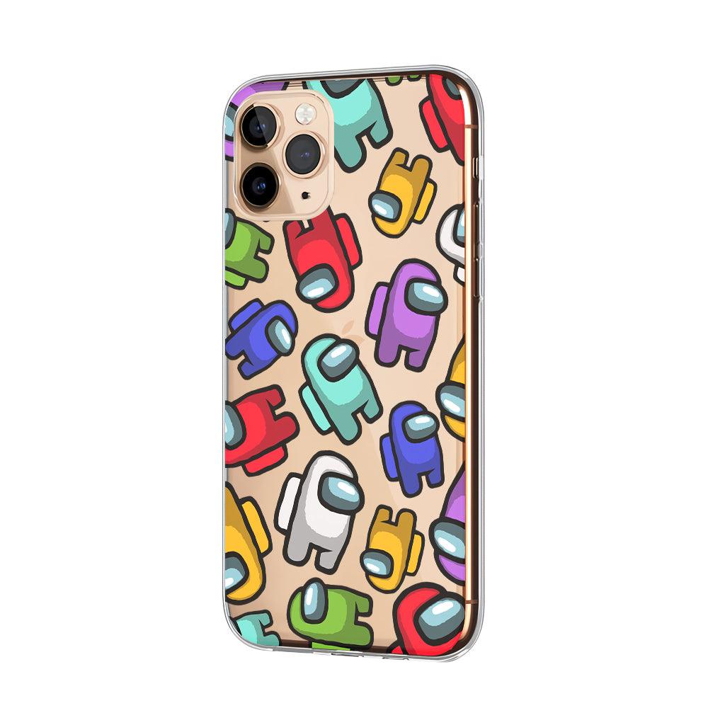 Among Us All Colors Clear Soft Case-Oxvistore