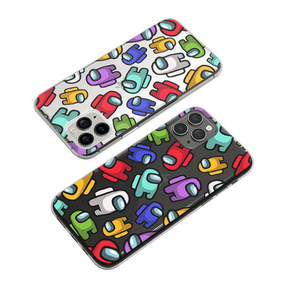 Among Us All Colors Clear Soft Case-Oxvistore