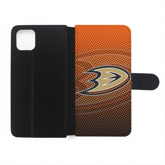 Anaheim Ducks Dot Flip Wallet Phone Case