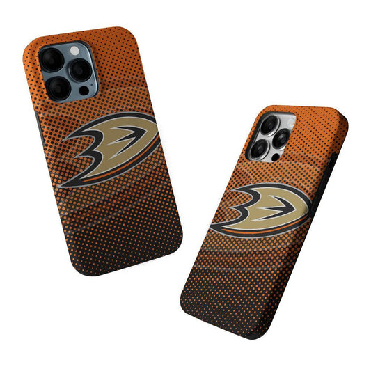 Anaheim Ducks Dot 2 in 1 Tough Phone Case-Oxvistore