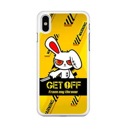 Angry Bunny Throne iPhone X Case-Oxvistore