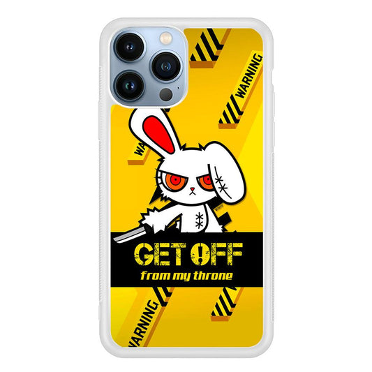 Angry Bunny Throne iPhone 13 Pro Case-Oxvistore