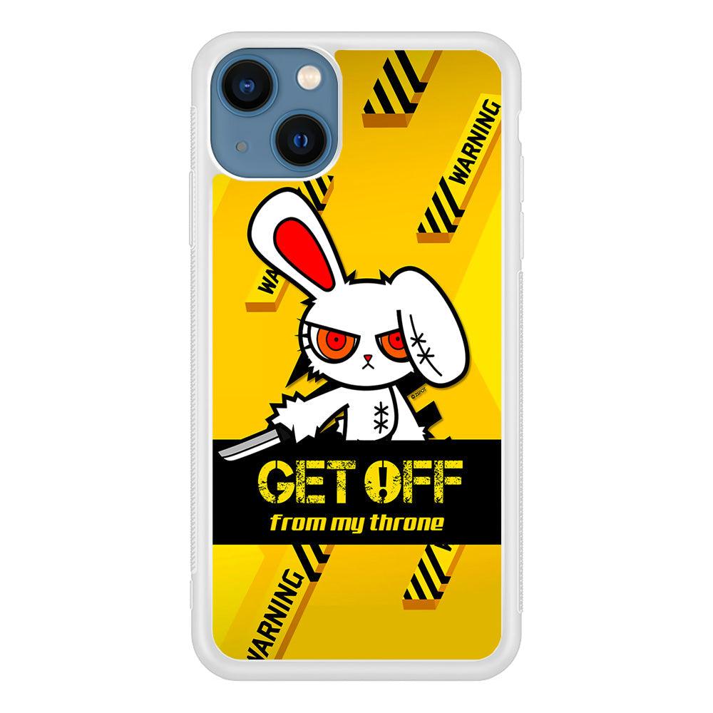 Angry Bunny Throne iPhone 15 Plus Case-Oxvistore