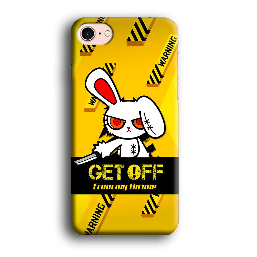 Angry Bunny Throne iPhone 8 Case-Oxvistore