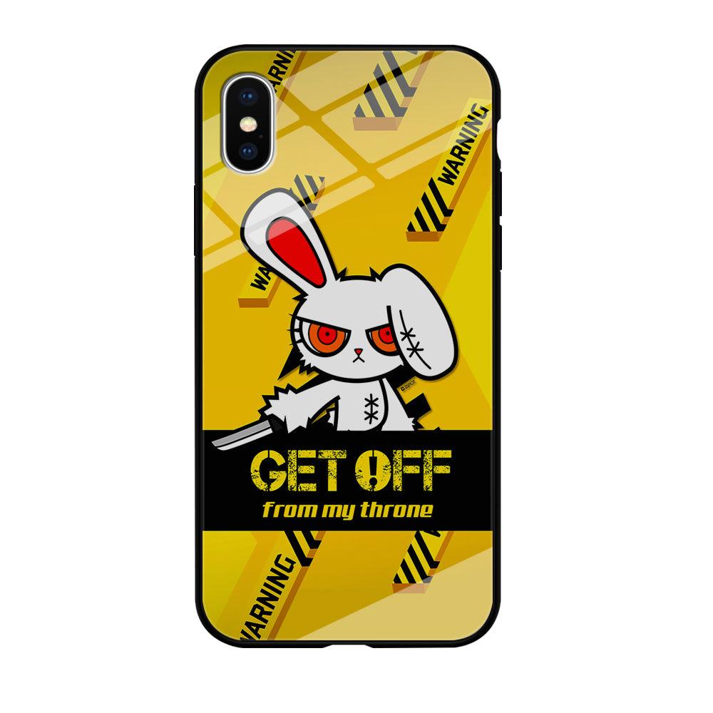 Angry Bunny Throne iPhone X Case-Oxvistore