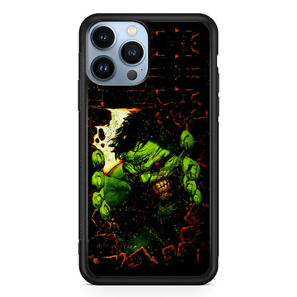 Angry Hulk Scary Face 2D Rubber Phone Case