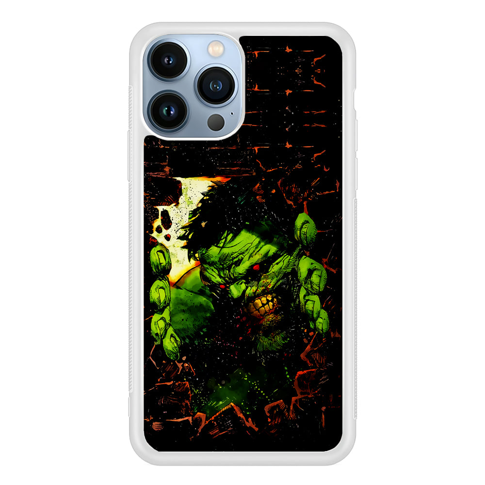 Angry Hulk Scary Face 2D Rubber Phone Case