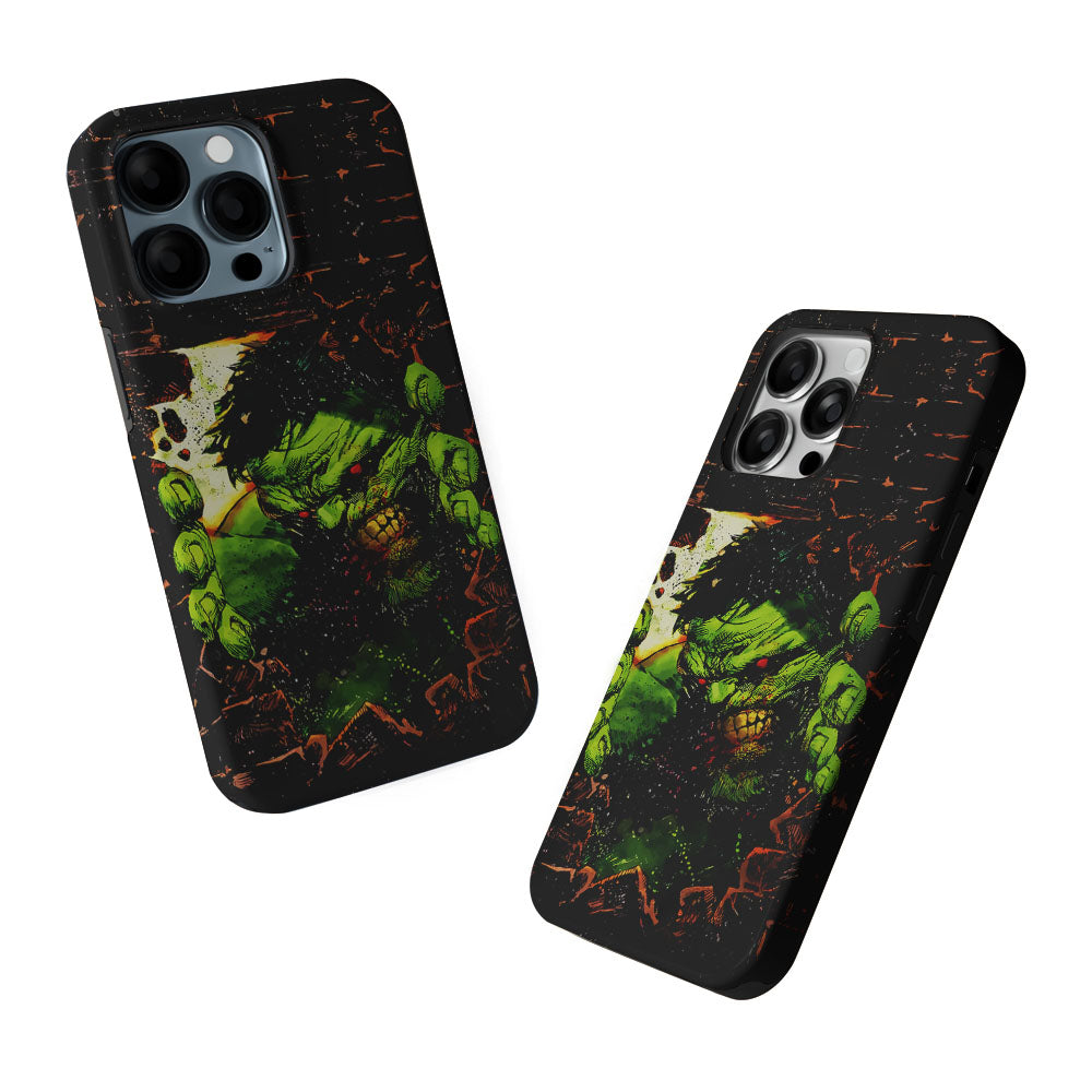 Angry Hulk Scary Face 2 in 1 Tough Phone Case