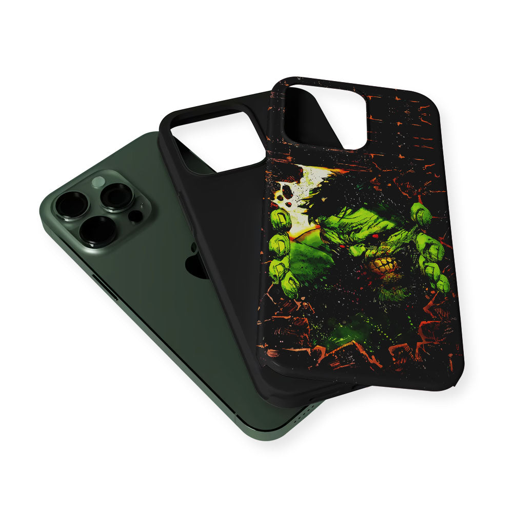 Angry Hulk Scary Face 2 in 1 Tough Phone Case