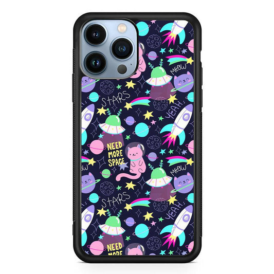 Animal Astronauts Rockets Cat iPhone 15 Pro Case-Oxvistore