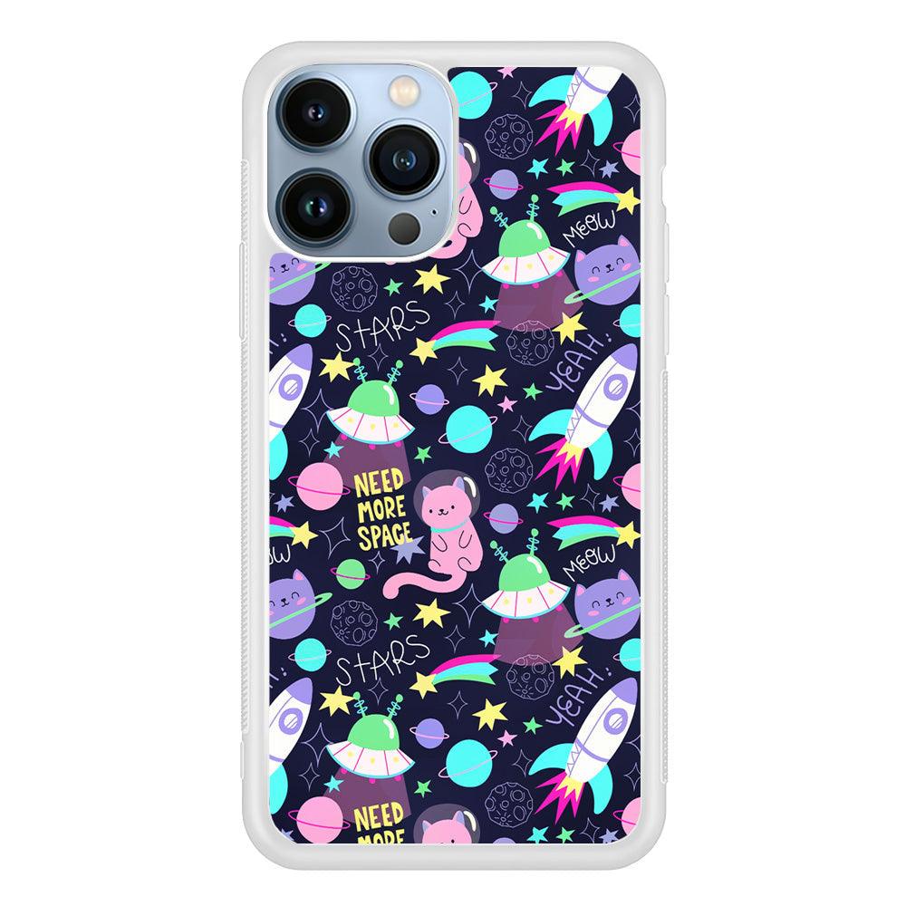 Animal Astronauts Rockets Cat iPhone 15 Pro Case-Oxvistore