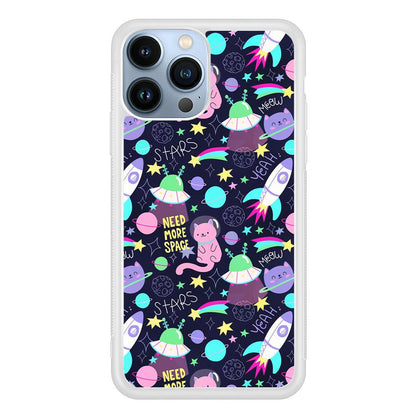 Animal Astronauts Rockets Cat iPhone 15 Pro Case-Oxvistore