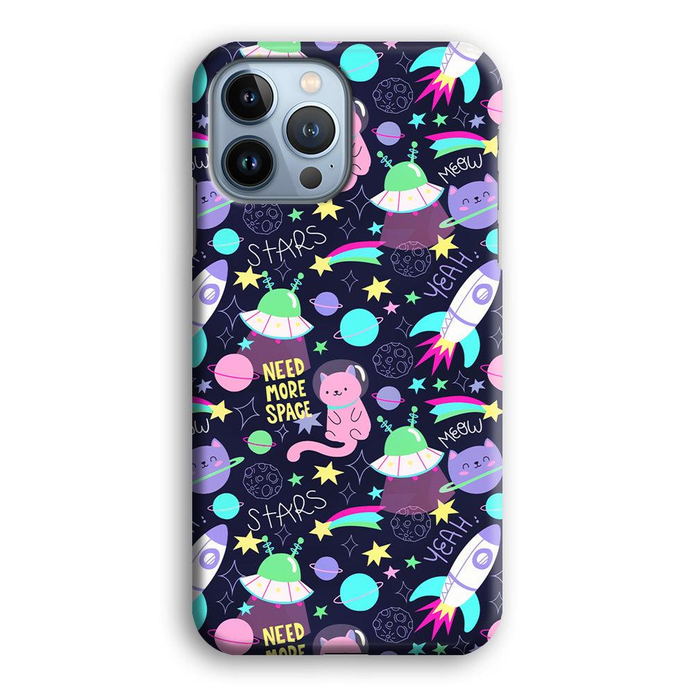 Animal Astronauts Rockets Cat iPhone 15 Pro Case-Oxvistore