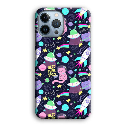 Animal Astronauts Rockets Cat iPhone 15 Pro Max Case-Oxvistore