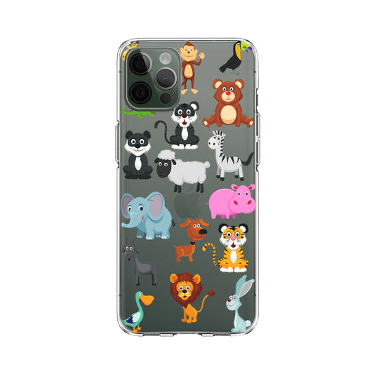 Animal Cartoon Collection Clear Soft Case