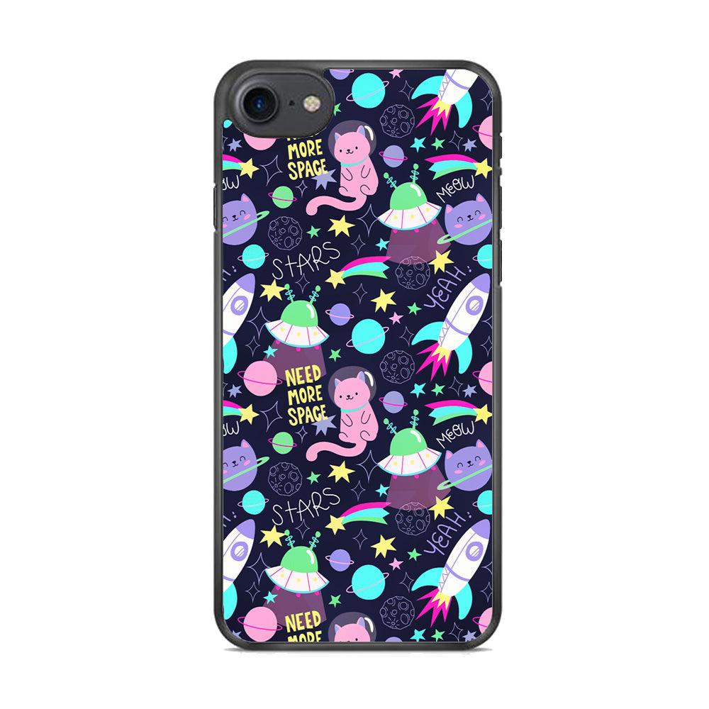 Animal Astronauts Rockets Cat iPhone 8 Case-Oxvistore