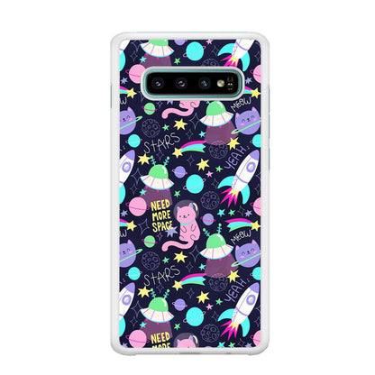 Animal Astronauts Rockets Cat Samsung Galaxy S10 Case-Oxvistore