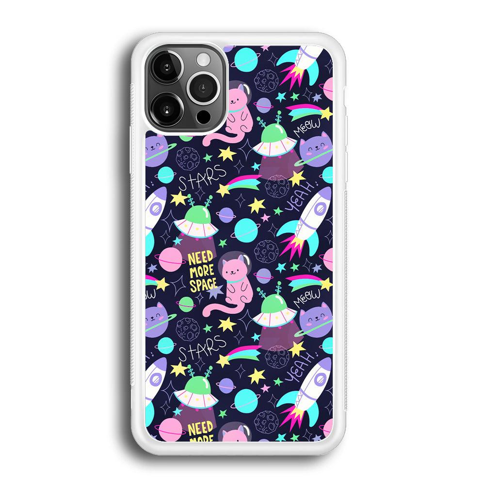 Animal Astronauts Rockets Cat iPhone 12 Pro Case-Oxvistore