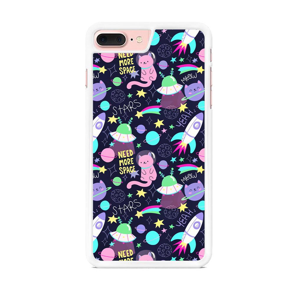 Animal Astronauts Rockets Cat iPhone 7 Plus Case-Oxvistore