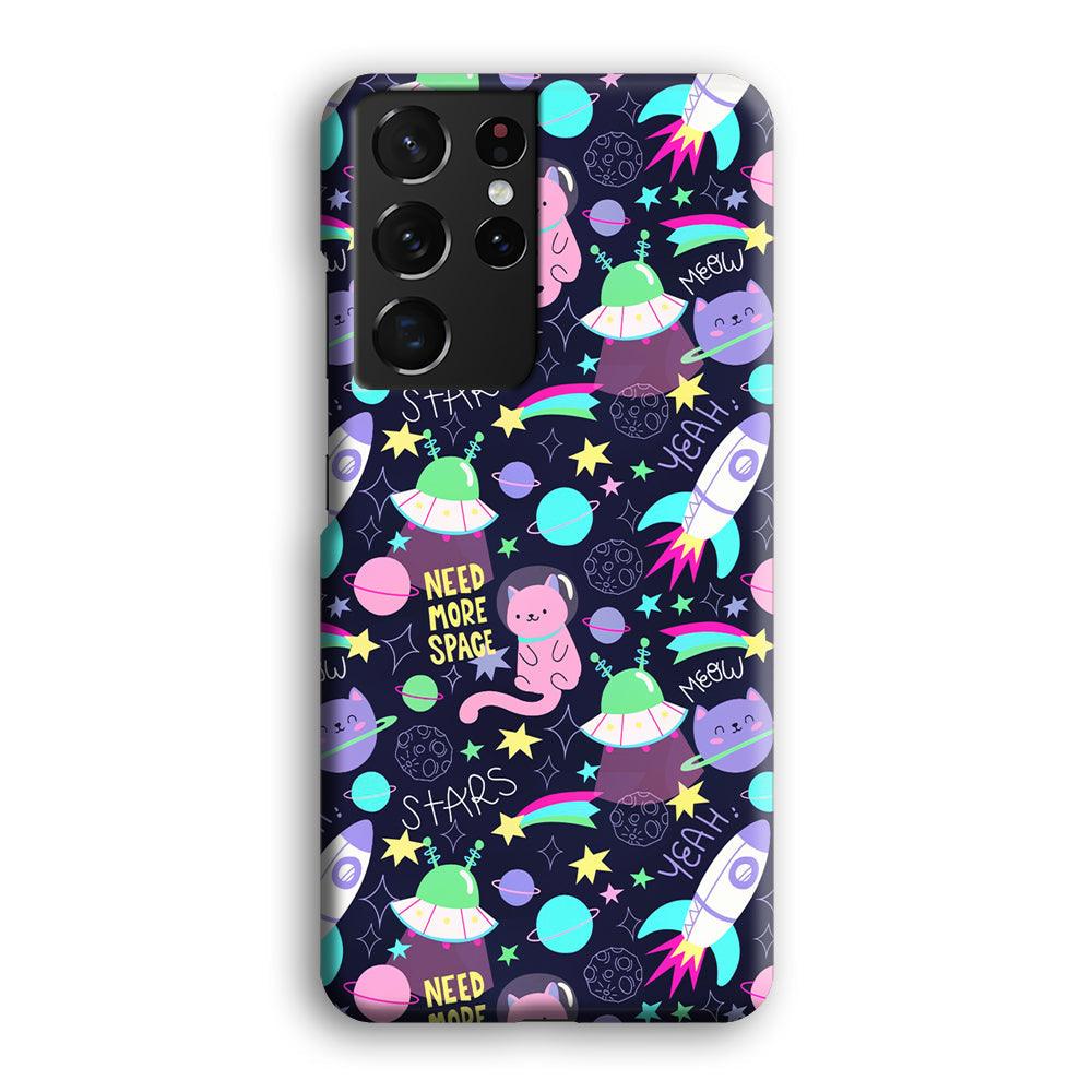 Animal Astronauts Rockets Cat Samsung Galaxy S21 Ultra Case-Oxvistore